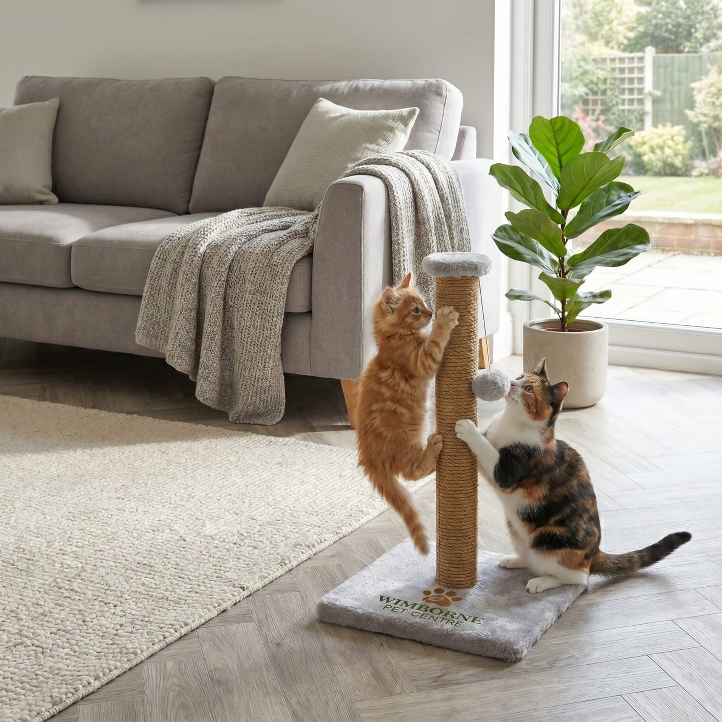 WIMBORNE PET CENTRE Jute Scratch & Swat Cat Post